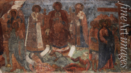 Bakhmatov Ivan Yakovlevich - Fresco in the Cathedral of Our Lady of the Sign, Novgorod