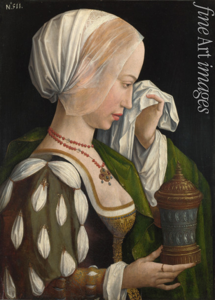 Meister der Magdalenenlegende (Werkstatt) - Maria Magdalena weinend