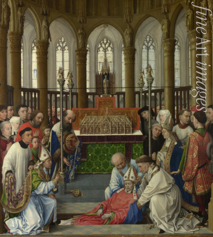 Weyden Rogier van der - Enterdigung des heiligen Hubertus