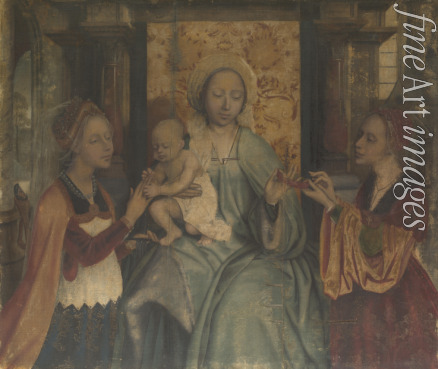 Massys Quentin - The Virgin and Child with Saints Barbara and Catherine