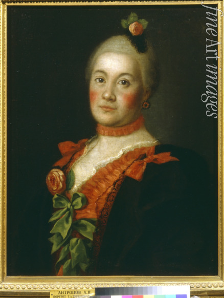 Antropov Alexei Petrovich - Portrait of Countess Tatyana Alexeyevna Trubetskaya