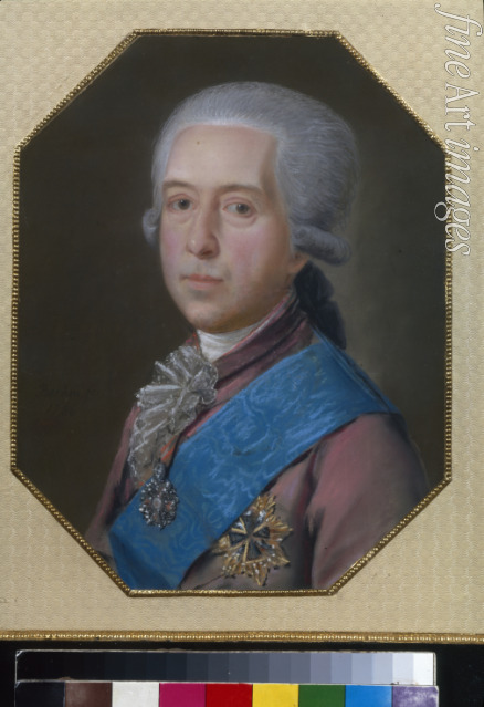Bardou Johann - Portrait of General Count Mikhail Mikhaylovich Golitsyn (1731-1806)