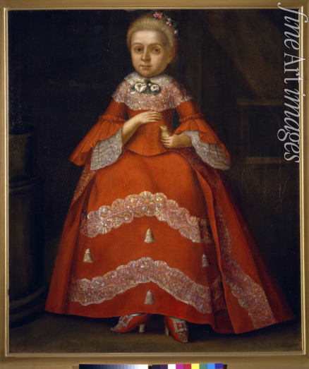 Berezin Ivan Kozmich - Portrait of Yekaterina Nikolayevna Tishinina as child