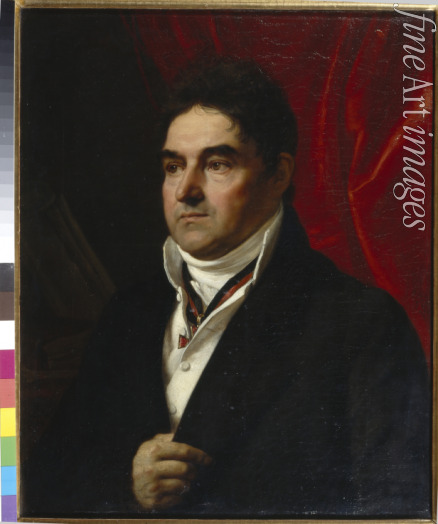 Kiprenski Orest Adamowitsch - Porträt von Wassili Semjonowitsch Chwostow (1756-1832)