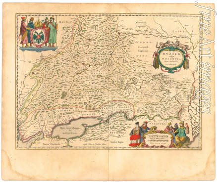 Blaeu Willem Janszoon - Map of Russia (From: Theatrum Orbis Terrarum...)