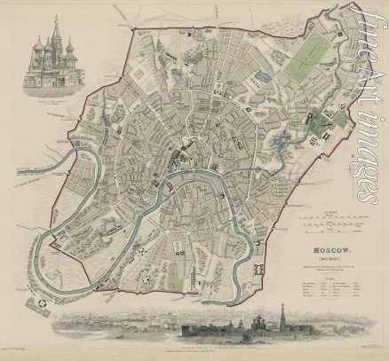 Clarke William Barnard - Map of Moscow