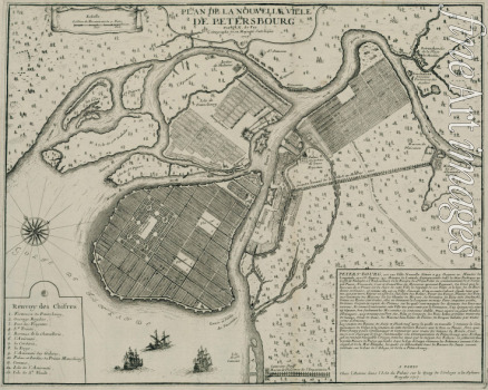 De Fer Nicolas - Map of Petersburg