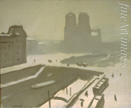 Marquet Pierre-Albert - Notre Dame in Winter (Snow, Winter)
