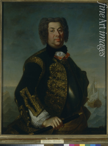 Lüdden Johann Paul - Porträt von Konteradmiral Wassili Afanasjewitsch Dmitrijew-Mamonow