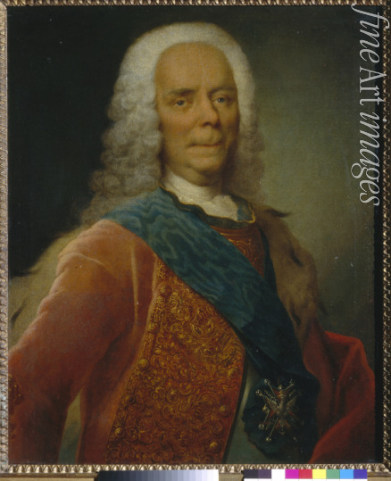Grooth Georg-Christoph - Porträt von Fürst Wassili Wladimirowitsch Dolgorukow (1667-1746)