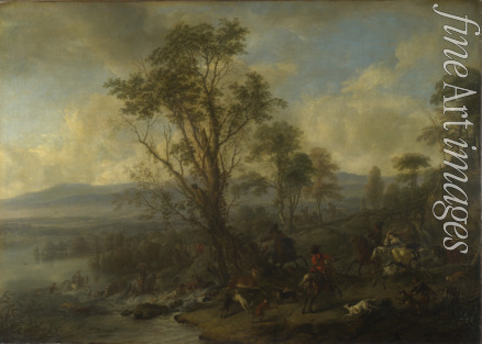 Wouwerman Philips - A Stag Hunt