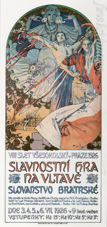Mucha Alfons Marie - 8th Sokol Festival in Prague (Poster)