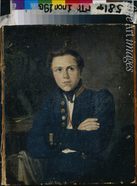 Skotti Mikhail Ivanovich - Portrait of the sculptor Alexander Ivanovich Terebenev (1812-1859)