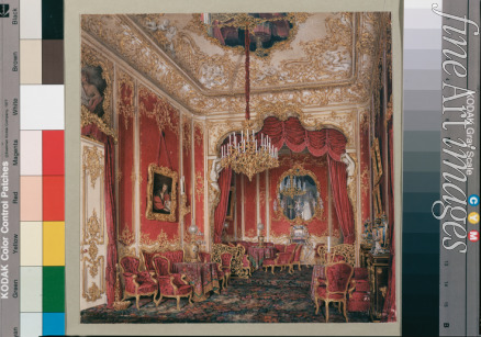Hau Eduard - Interiors of the Winter Palace. The Boudoir of Empress Maria Alexandrovna