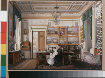 Hau Eduard - Interiors of the Winter Palace. The Study of Emperor Alexander II
