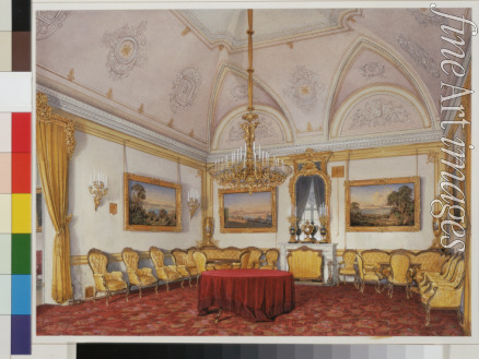 Hau Eduard - Die Interieurs des Winterpalastes. Das dritte Reservezimmer. Der Salon