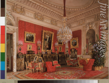 Premazzi Ludwig (Luigi) - Interiors of the Winter Palace. The Study of Empress Maria Alexandrovna
