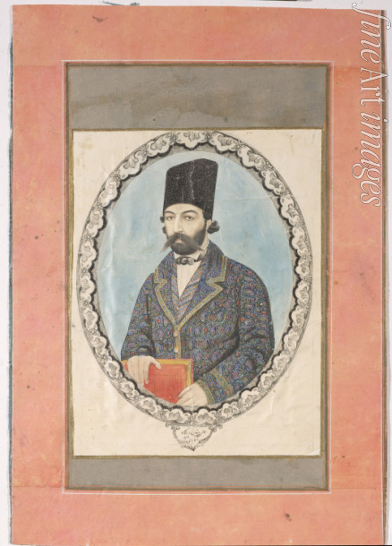 Aqa Bala - Bildnis eines Mannes, ein Buch in der Hand haltend