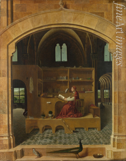 Antonello da Messina - Saint Jerome in his Study