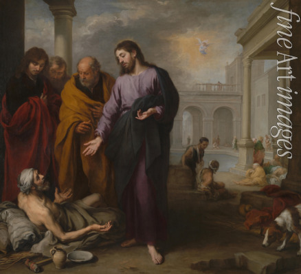 Murillo Bartolomé Estebàn - Christ healing the Paralytic at the Pool of Bethesda
