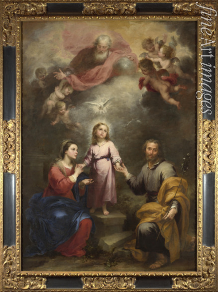 Murillo Bartolomé Estebàn - Die himmlische und irdische Trinität