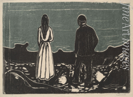 Munch Edvard - De ensomme (The Lonely Ones)