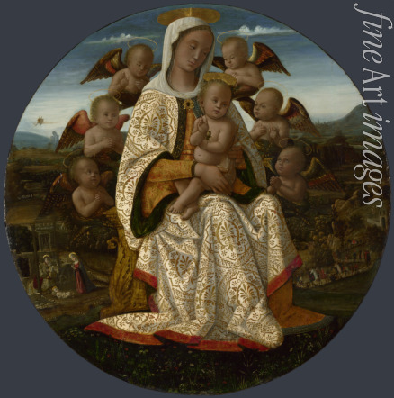 Fungai Bernardino - Madonna mit dem Kind und Cherubime