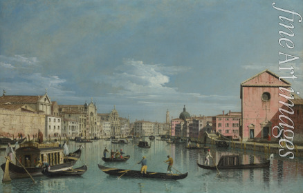 Bellotto Bernardo - Venedig. Oberlauf des Canal Grande mit Santa Croce