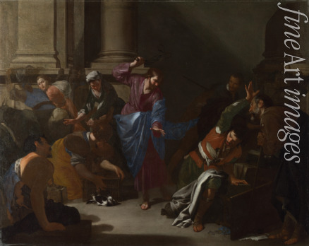 Cavallino Bernardo - Jesus vertreibt die Wechsler aus dem Tempel