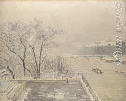 Pissarro Camille - Der Louvre unter Schnee