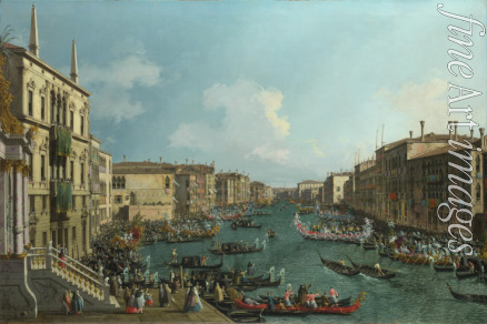 Canaletto - A Regatta on the Grand Canal