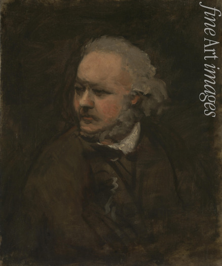 Daubigny Charles-François - Portrait of the painter Honoré Daumier (1808-1879)