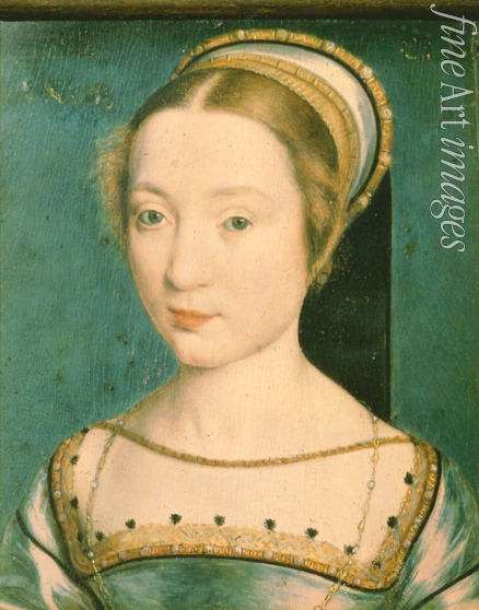 Corneille de Lyon - Female portrait (Portrait of Queen Claude?)