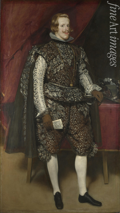 Velàzquez Diego - Philipp IV. von Spanien in Braun und Silber