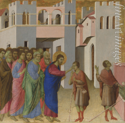 Duccio di Buoninsegna - The Healing of the Man born Blind