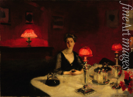 Sargent John Singer - A Dinner Table at Night
