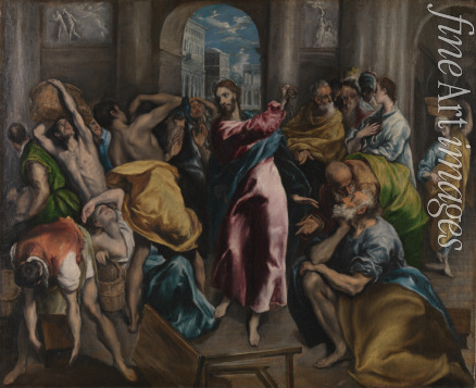 El Greco Dominico - Christ Driving the Money Changers from the Temple