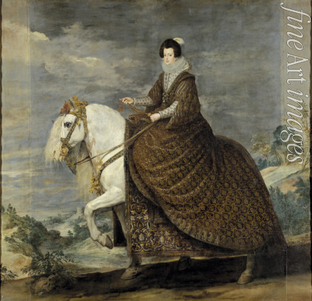 Velàzquez Diego - Equestrian Portrait of Elisabeth of France (1602–1644), Queen consort of Spain