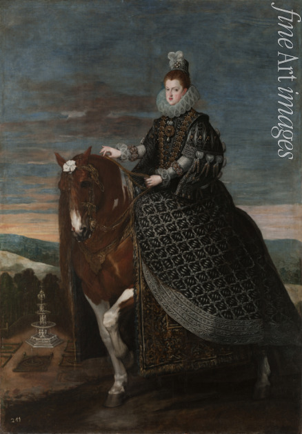 Velàzquez Diego - Portrait of Margaret of Austria (1584-1611) on horseback