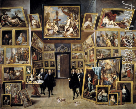 Teniers David the Younger - Archduke Leopold Wilhelm in his Gallery in Brussels