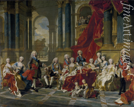 Van Loo Louis Michel - Die Familie des Königs Philipp V. von Spanien