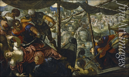 Tintoretto Jacopo - Paris entführt Helena