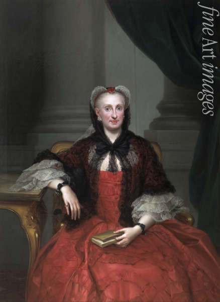 Mengs Anton Raphael - Portrait of Maria Amalia of Saxony (1724-1760), Queen consort of Spain