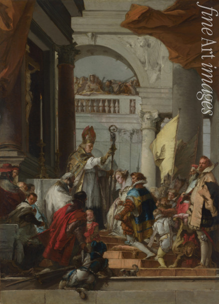 Tiepolo Giandomenico - Die Hochzeit Friedrich Barbarossas mit Beatrix von Burgund