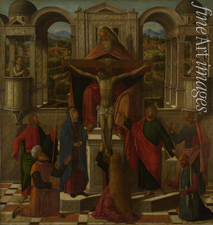 Mansueti Giovanni di Niccolò - Symbolische Darstellung der Kreuzigung