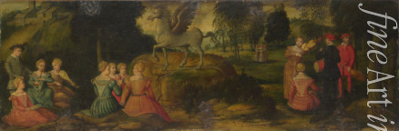Romanino Gerolamo - Pegasus and the Muses