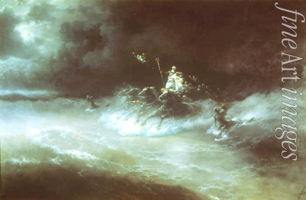 Aivazovsky Ivan Konstantinovich - Poseidon's travel over the sea