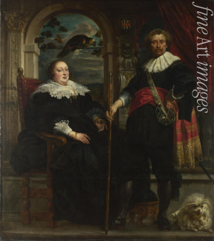 Jordaens Jacob - Porträt von Govaert van Surpele und seine Gattin