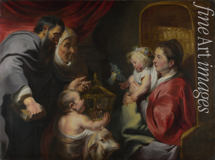 Jordaens Jacob - Madonna und Kind mit dem Johannesknaben und heiligen Elisabeth und Zacharias