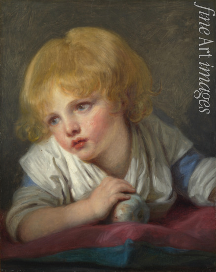 Greuze Jean-Baptiste - A Child with an Apple